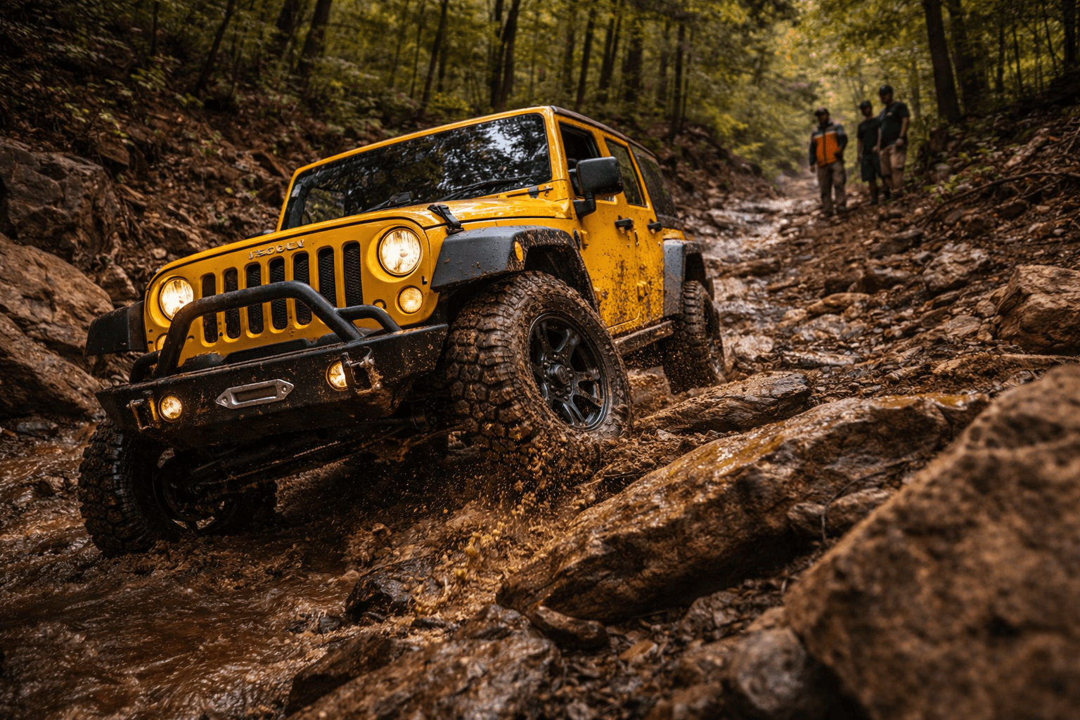 Moderate technical trail riding at Wildcat Off-Road Park