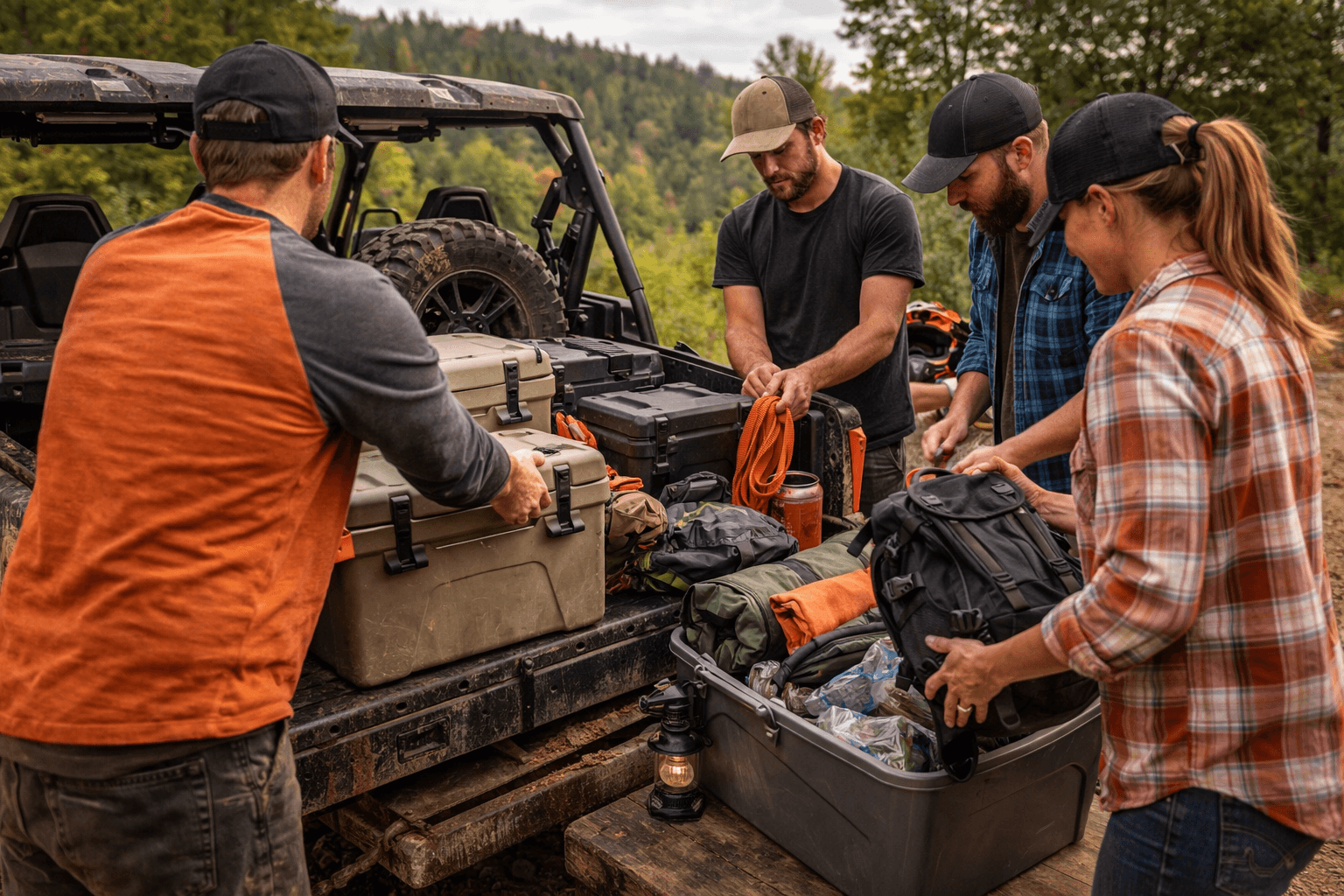 Group packing strategy for a Wildcat Off-Road Park UTV weekend