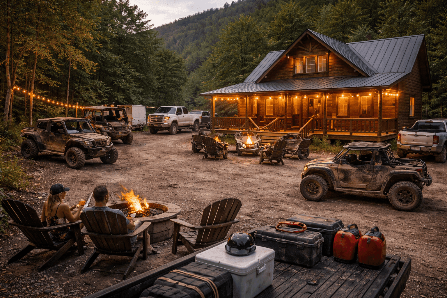Where to Stay Near Wildcat Off-Road Park hero image with off-road riders in Kentucky