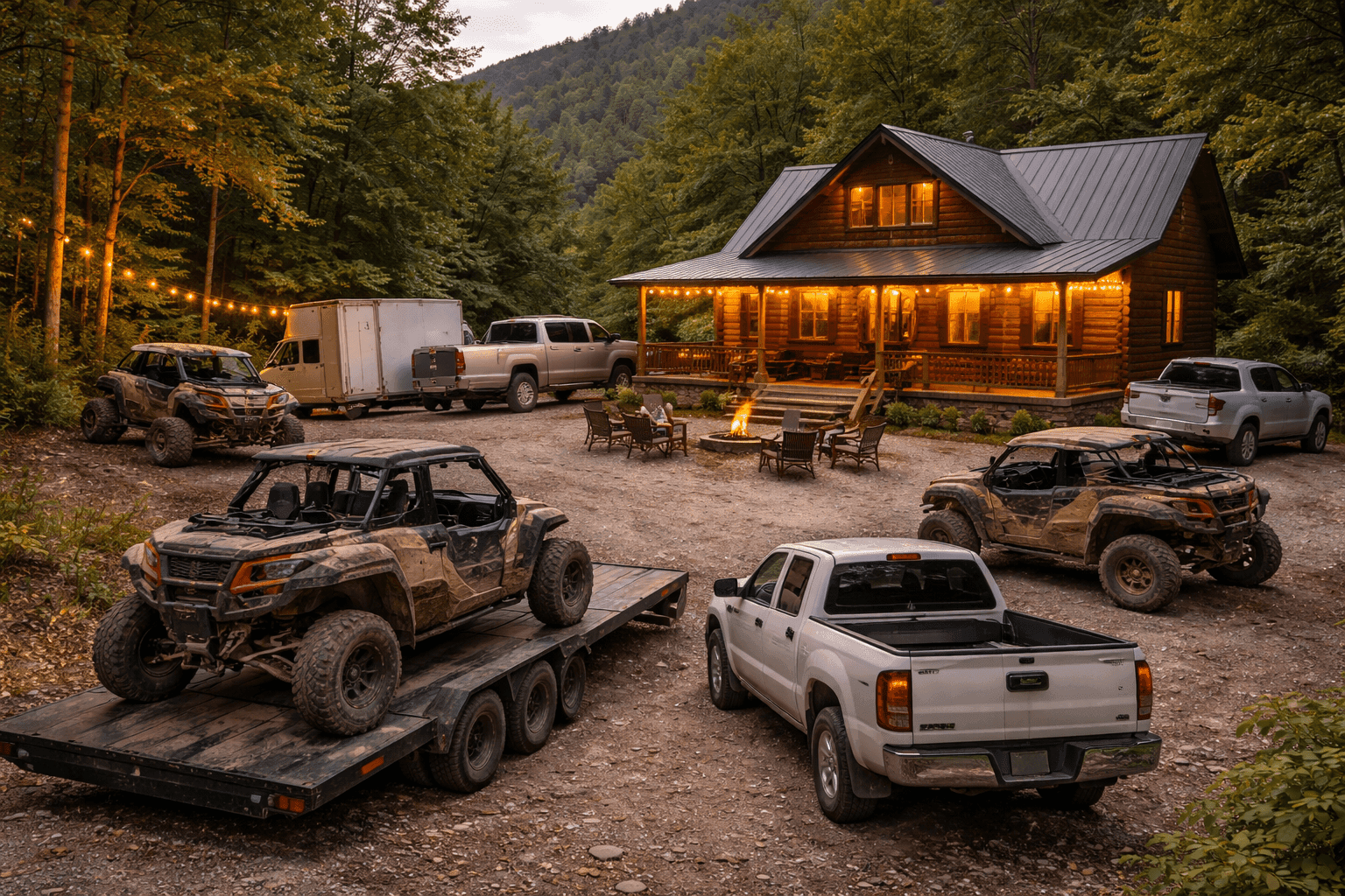 Rider-friendly lodging near Wildcat Off-Road Park with truck and trailer parking